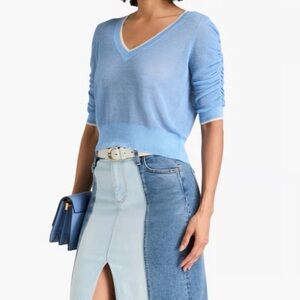 Veronica Beard Saville sheer sweater size XS